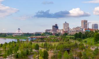 Memphis Skyline from Tom Lee Park