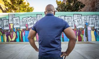 I Am A Man Mural