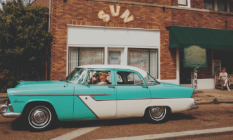 Rockabilly Rides outside Sun Studio